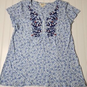 Style & Co floral blouse size S